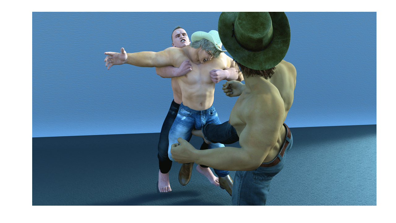 kick the cowboy in the balls